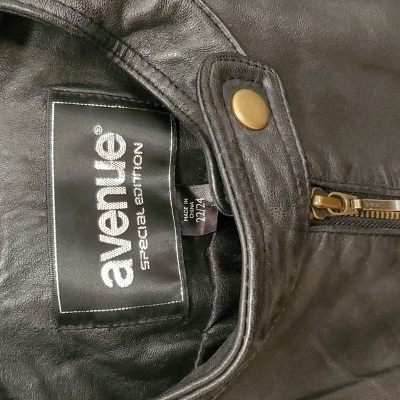 Soft Genuine Black Leather biker style jacket 22/24 - Picture 3 of 14